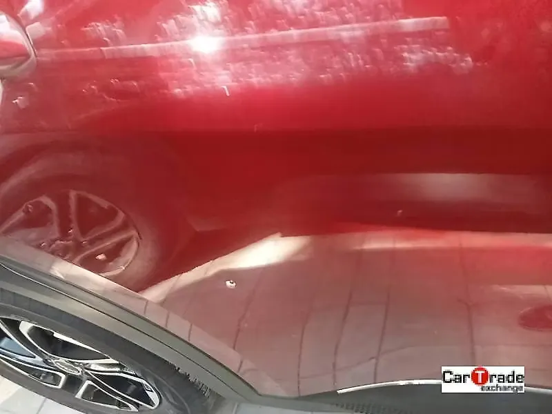 Dents on the rear right door