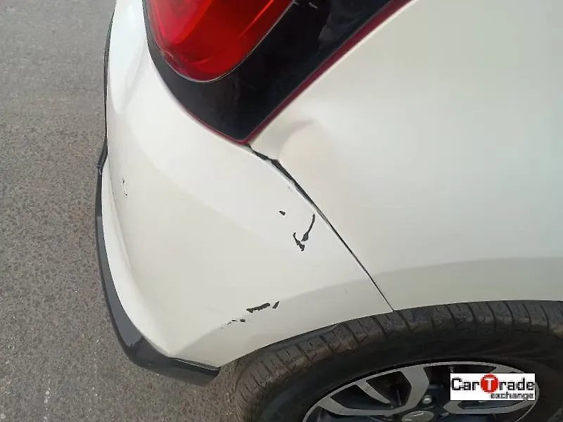 Dents on the right quarter panel