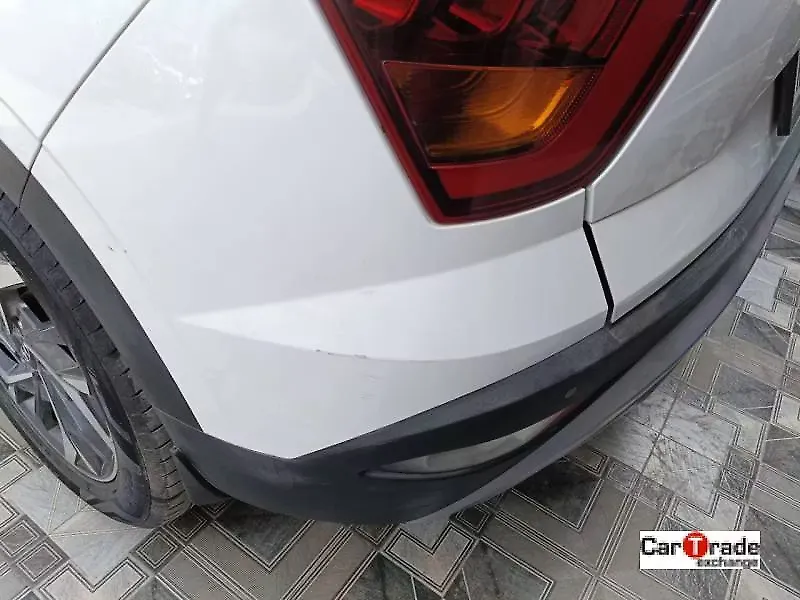 Scratches on the rear bumper