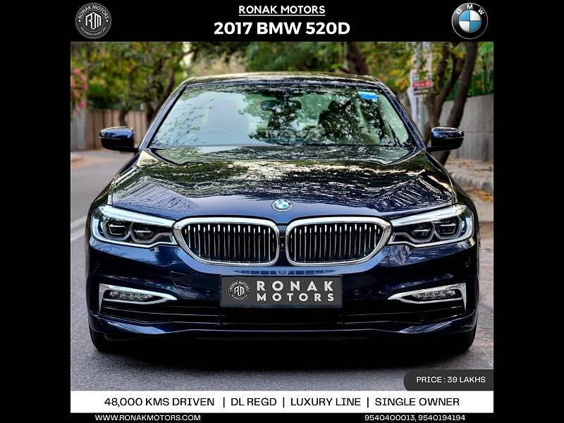Used 2017 BMW 5 Series [2017-2021] 520d Luxury Line [2017-2019] for sale at Rs. 38,00,000 in Delhi