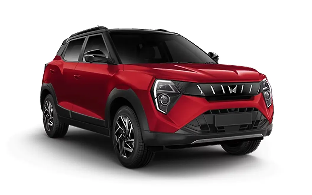 Mahindra XUV 3XO - Tango Red with Stealth Black
