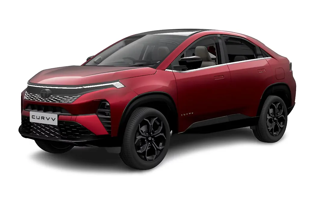 Tata Curvv - Nitro Crimson With Black Roof