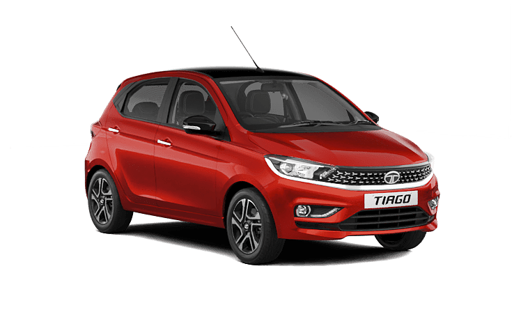 Tata Tiago - Flame Red With Black roof