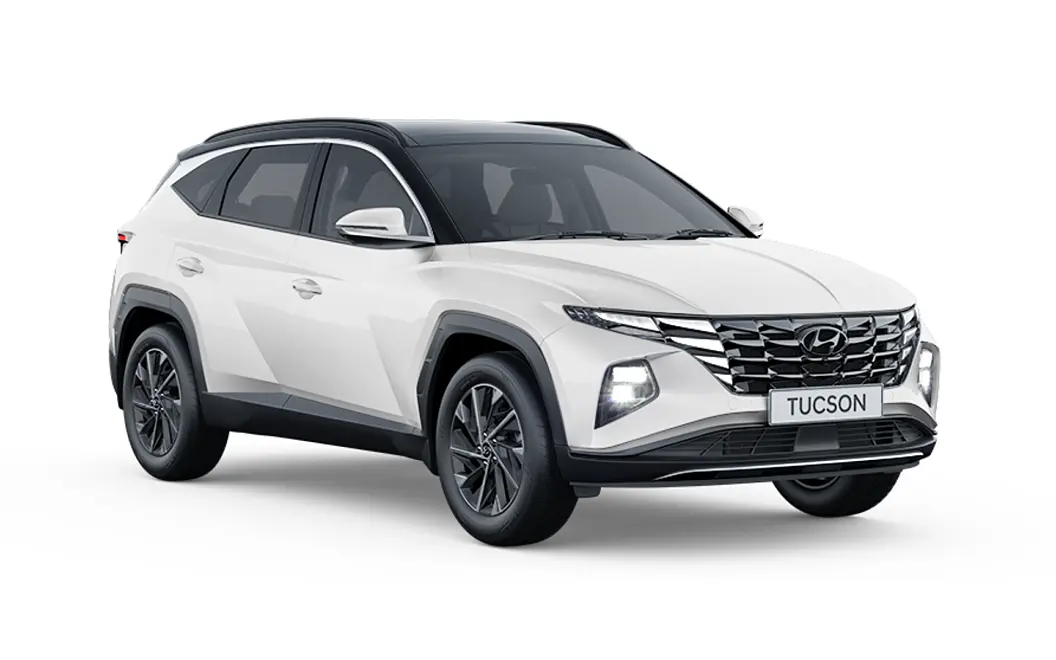 Hyundai Tucson - Polar White with Black Roof