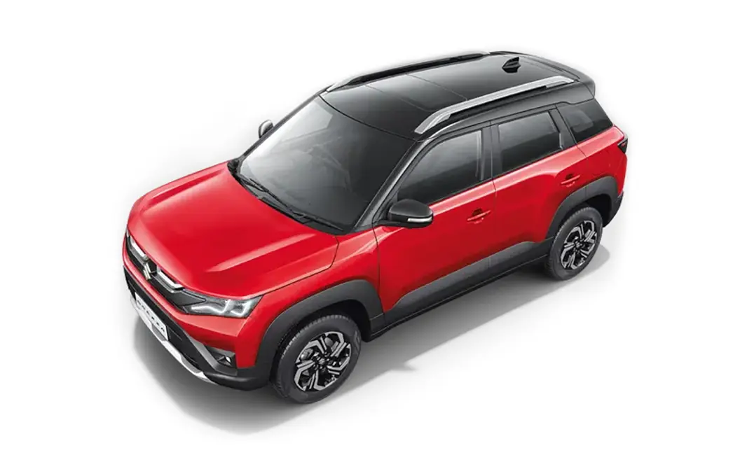 Maruti Suzuki Brezza - Sizziling Red with Midnight Black Roof