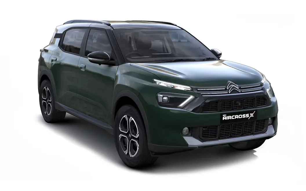 Citroen Aircross X - Deep Forest Green with Perla Nera Black roof