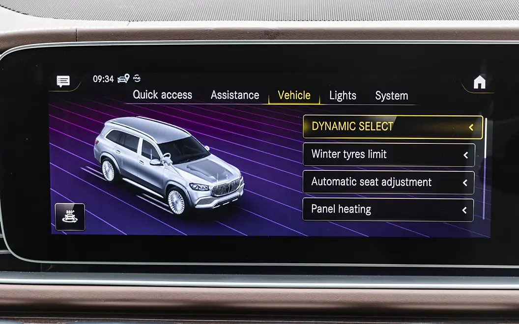 Mercedes-Benz Maybach GLS Dashbaord Display