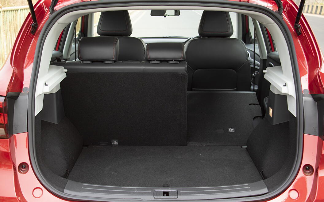 MG ZS EV Bootspace with Split Seat Folded
