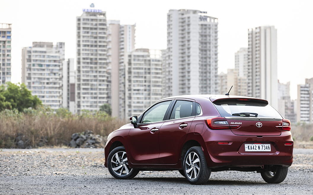 Toyota Glanza Rear Left View