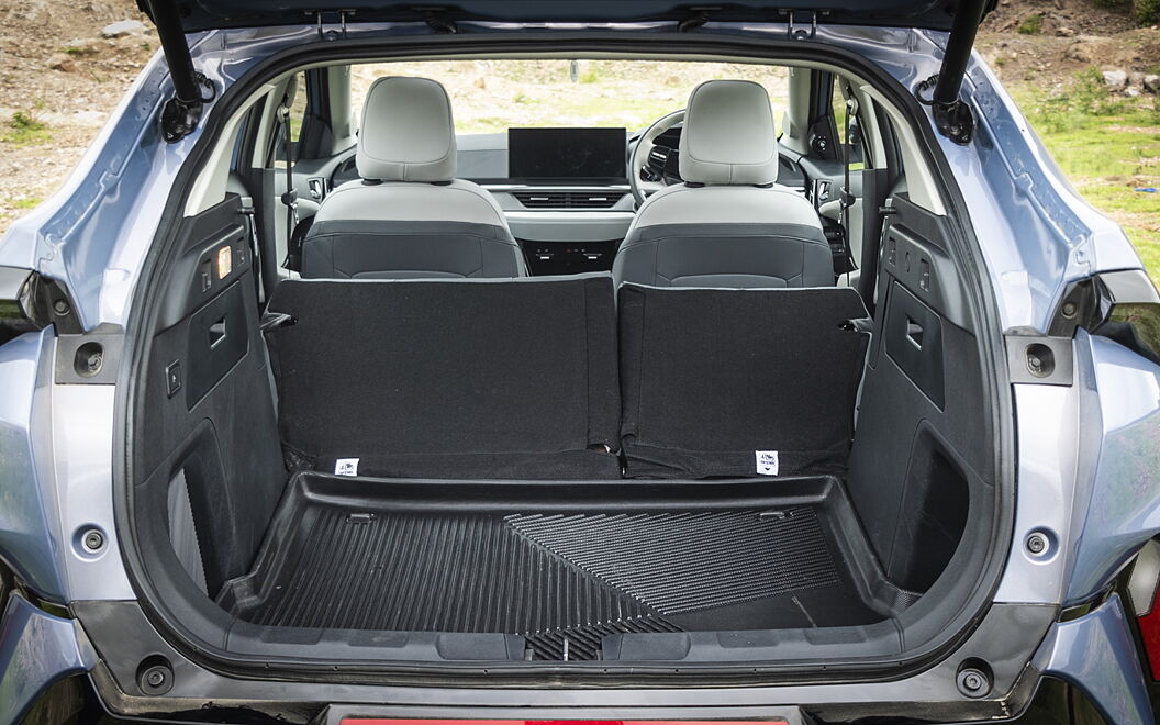 Tata Curvv EV Bootspace with Folded Seats