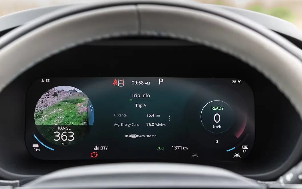 Curvv EV Dashbaord Display