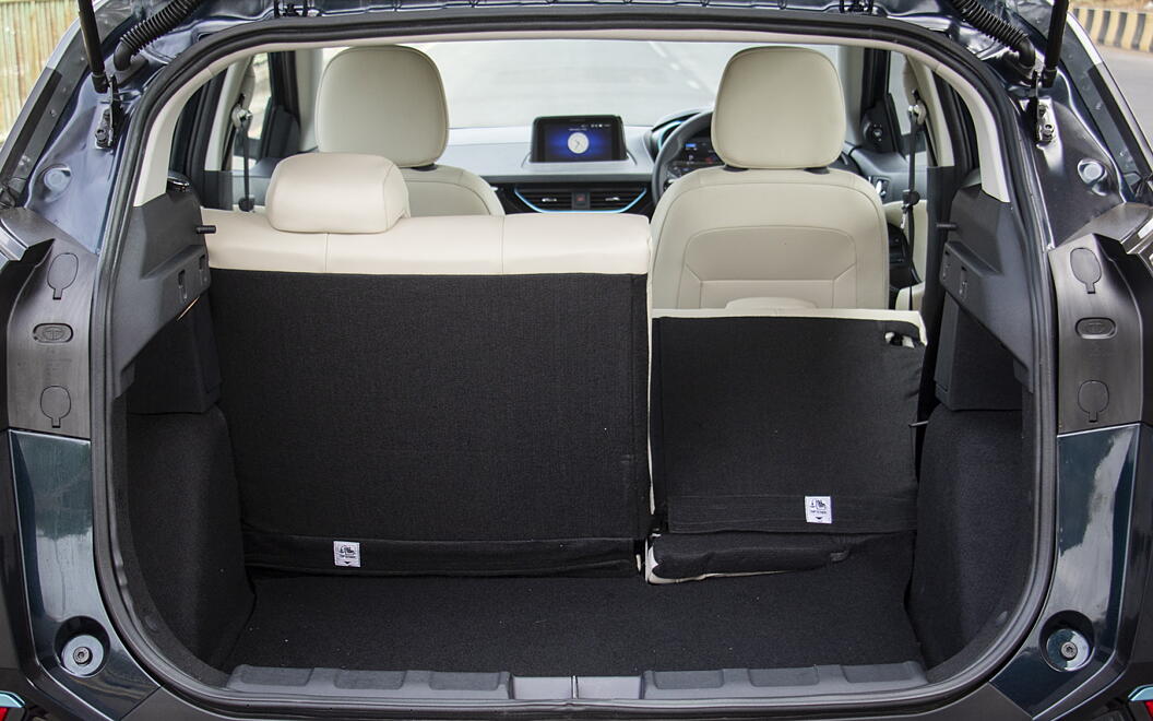 Tata Nexon EV Max Bootspace with Split Seat Folded