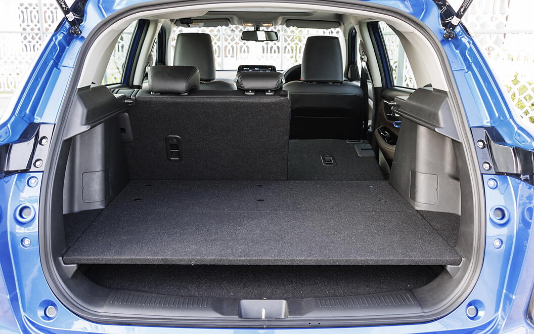 Toyota Urban Cruiser Hyryder Bootspace with Split Seat Folded