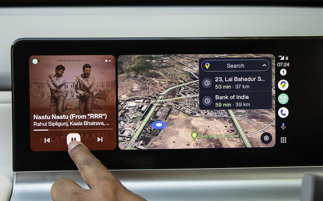 MG Comet EV Infotainment Display