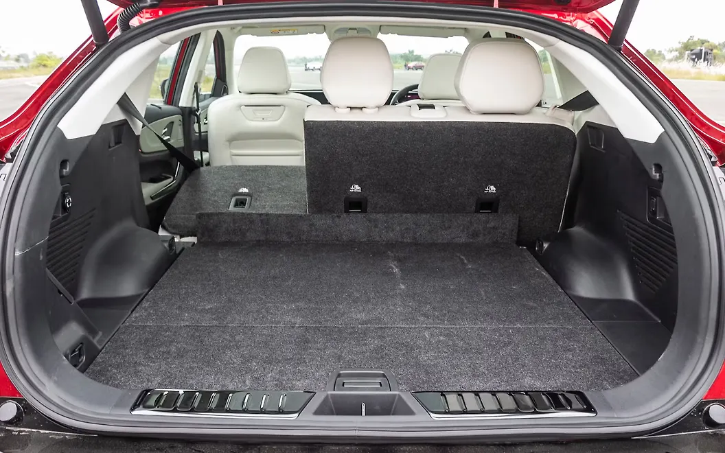 Mahindra XEV 9e Bootspace with Split Seat Folded