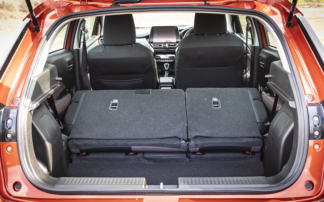 Toyota Urban Cruiser Taisor Bootspace with Folded Seats