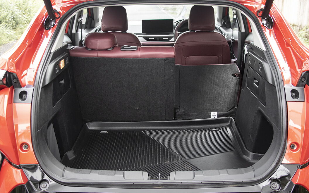 Tata Curvv Bootspace with Split Seat Folded