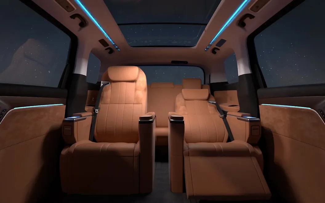 MG M9 Rear Passenger Seats