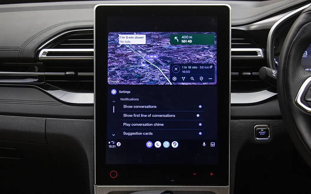 MG Hector Infotainment Display