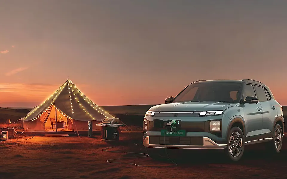 Hyundai Creta Electric Front Left View
