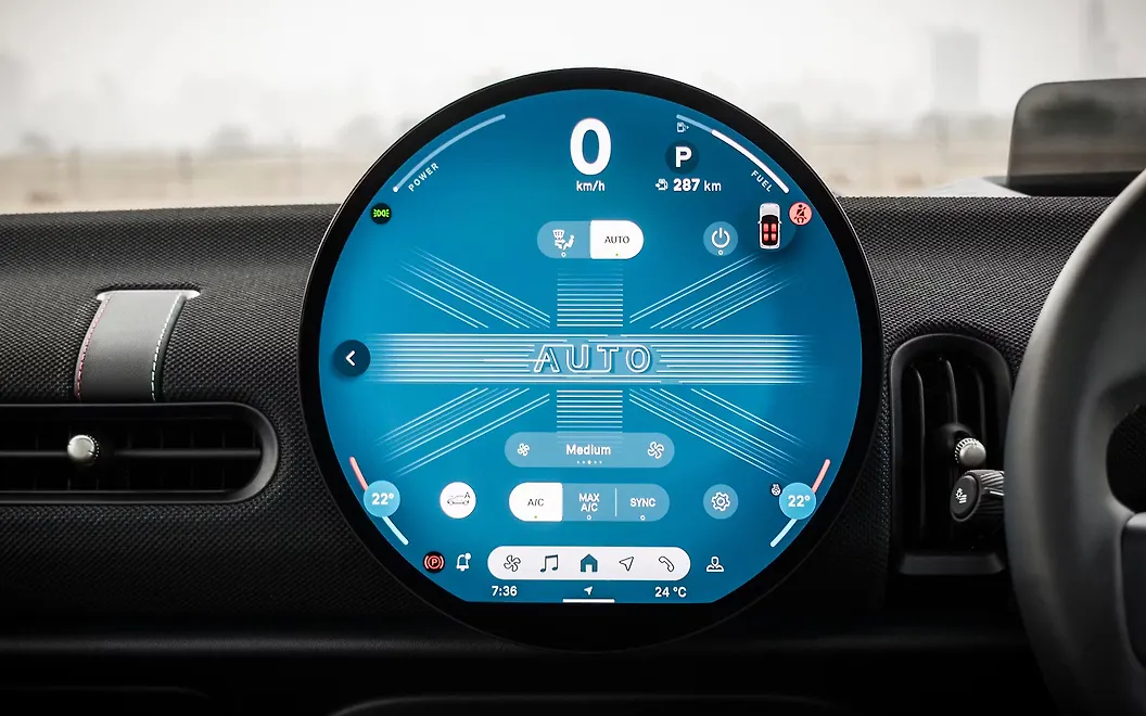 Mini Cooper Infotainment Display