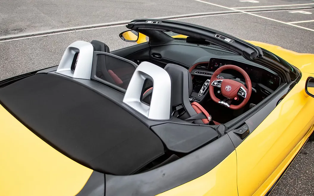 MG Cyberster Convertible Roof Down