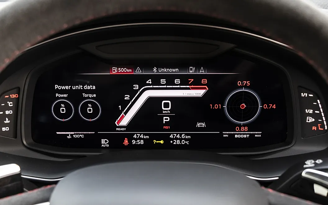 Audi RS Q8 Performance Dashbaord Display