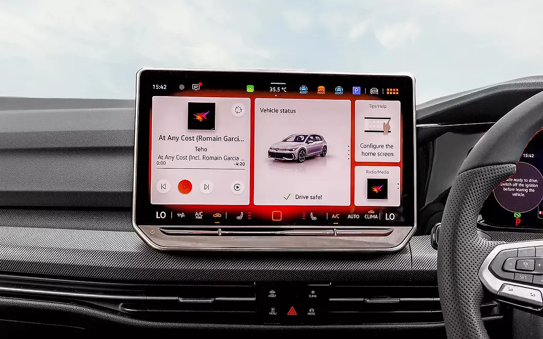 Volkswagen Golf GTI Infotainment Display