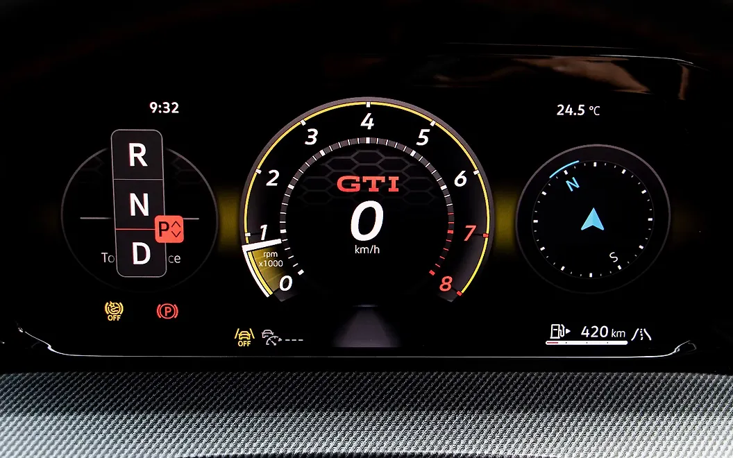 Volkswagen Golf GTI Dashbaord Display