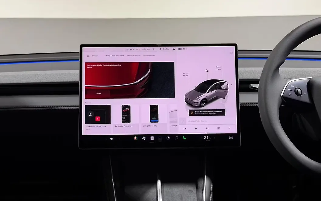 Tesla Model Y Infotainment Display