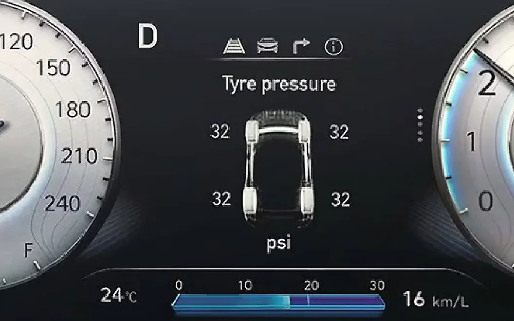 Hyundai Verna Dashbaord Display