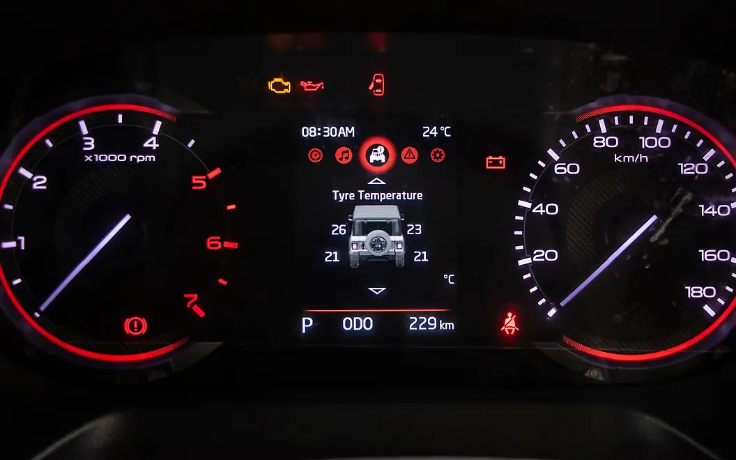 Mahindra Thar Dashbaord Display
