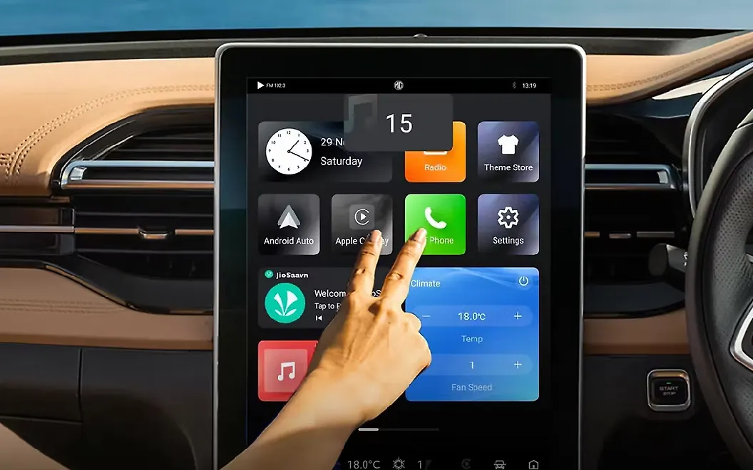 MG Hector Infotainment Display
