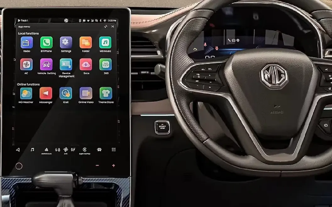 MG Hector Plus Steering Mounted Controls