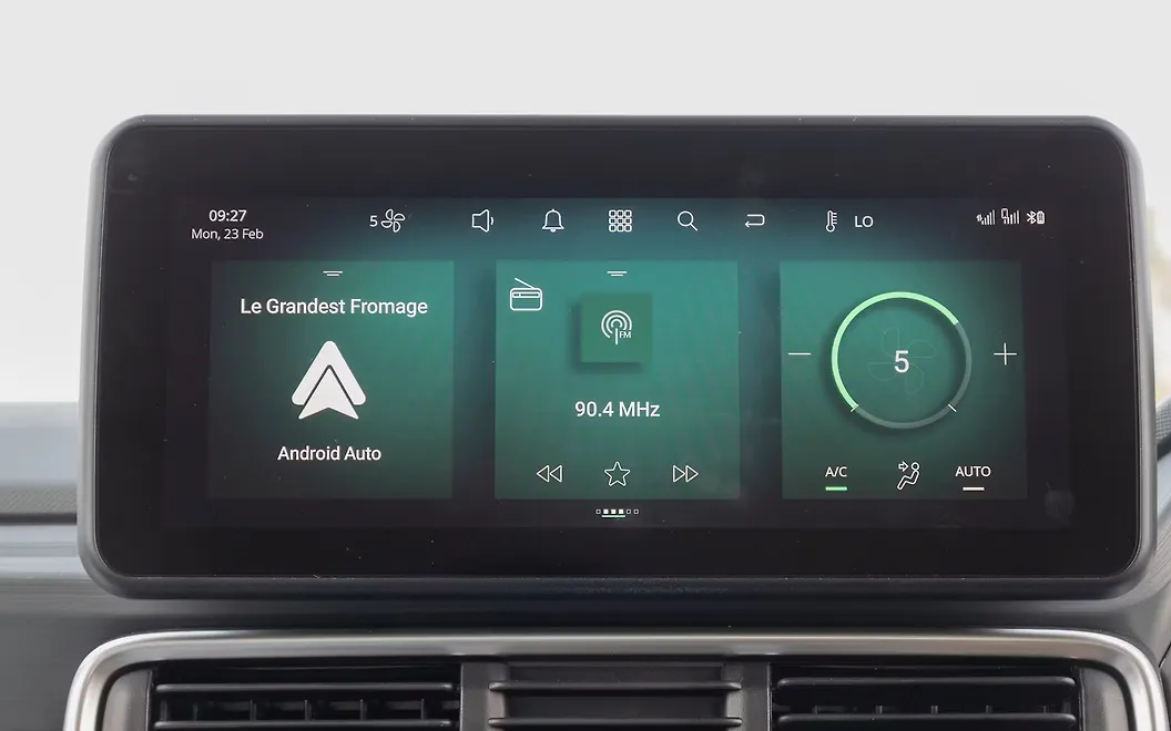 Punch EV Infotainment Display