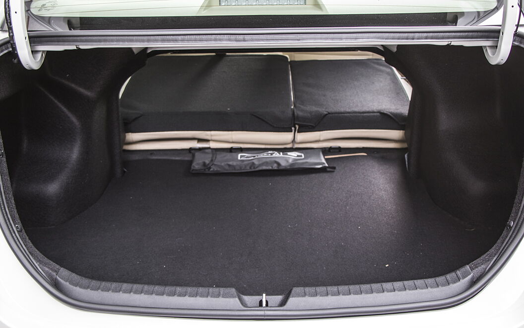Toyota Yaris Bootspace with Folded Seats