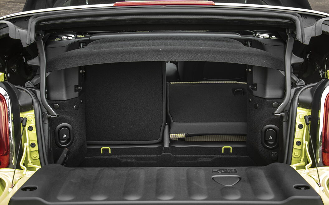MINI Cooper Convertible Bootspace with Split Seat Folded