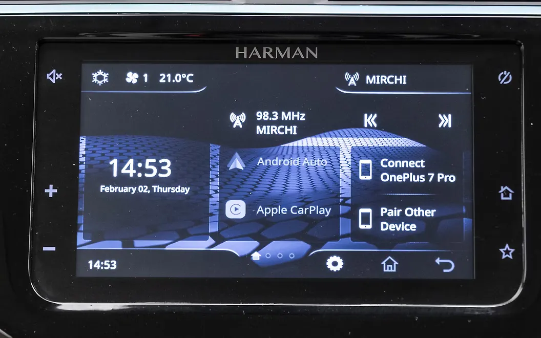 Tiago EV Infotainment Display