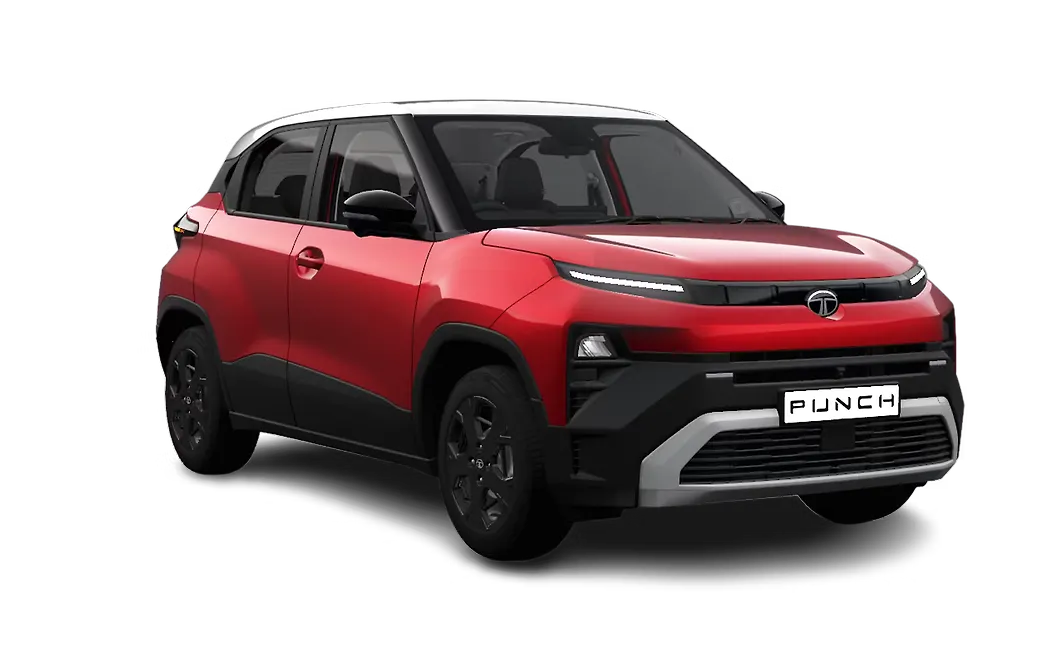 Tata Punch - Bengal Rouge  With White roof