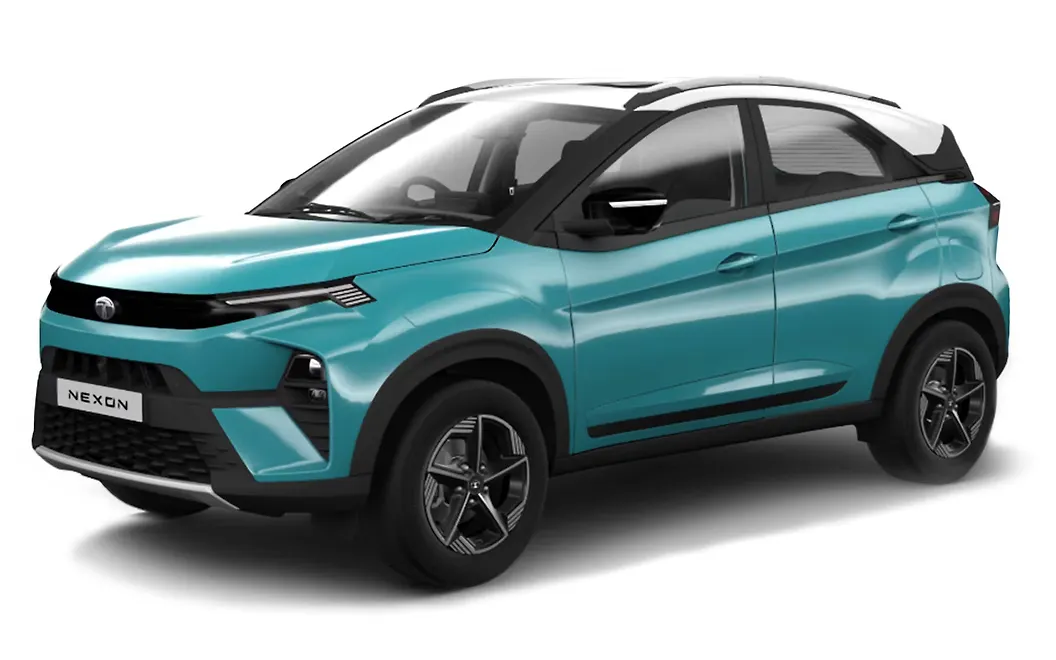 Tata Nexon - Ocean Blue with White Roof