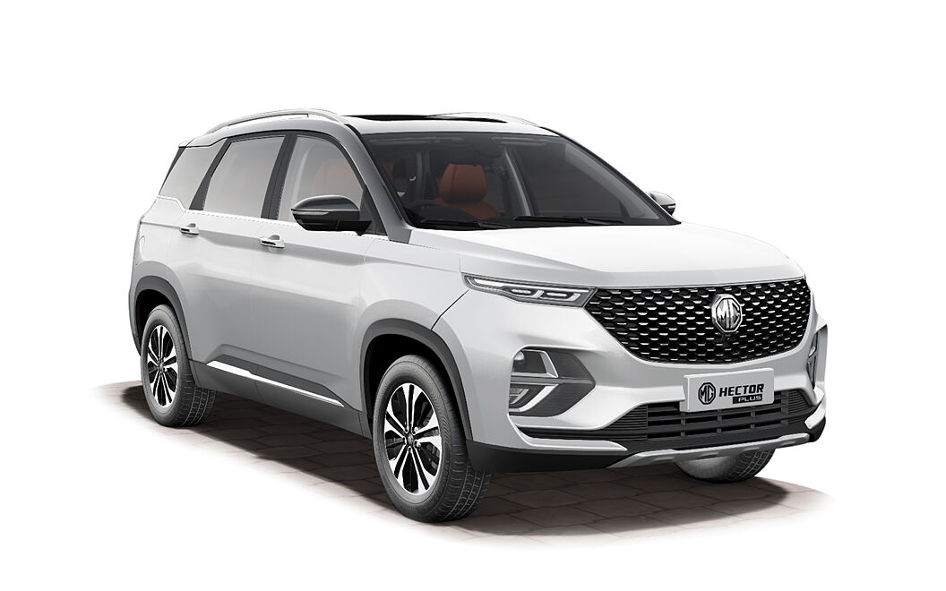 MG Hector Plus 2020 - Candy White with Starry Black