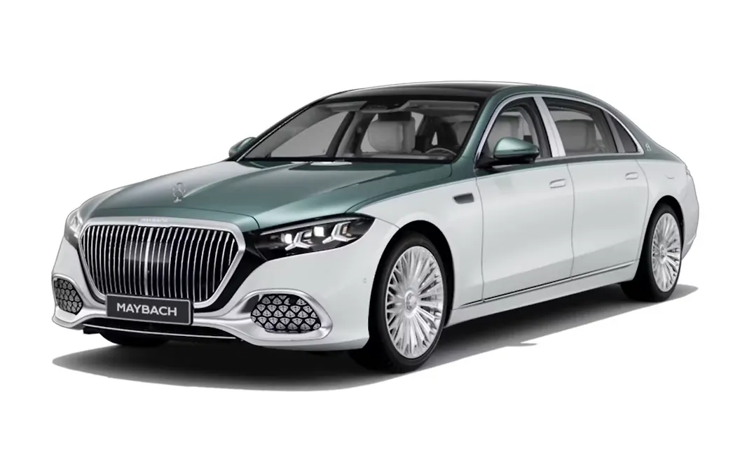 Mercedes-Benz Maybach S-Class - Opal White Bright / Verde Silver Metallic