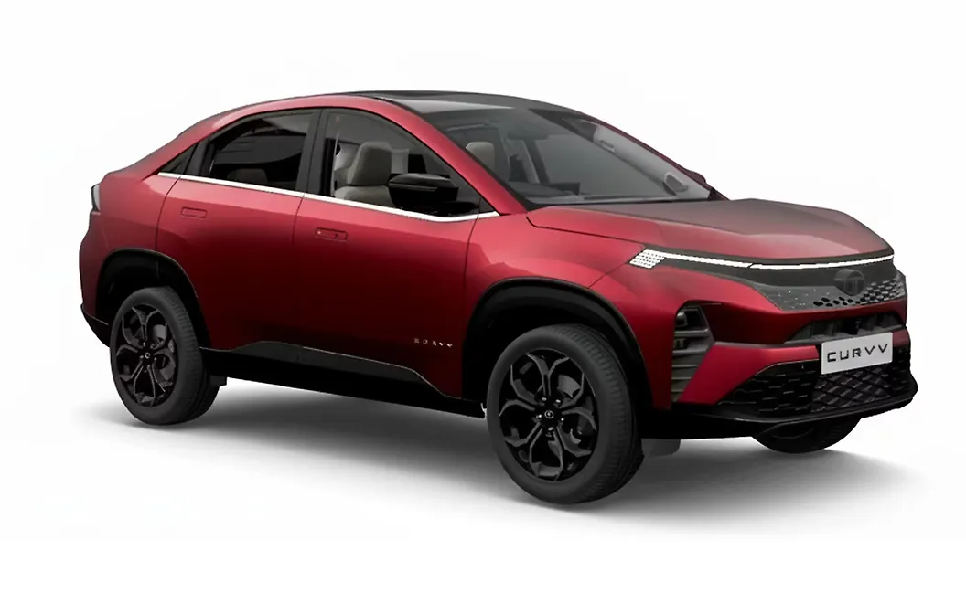 Tata Curvv - Nitro Crimson With Black Roof