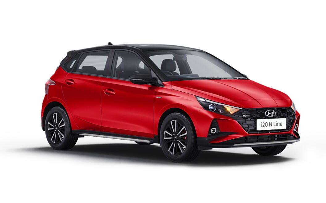 Hyundai i20 N Line - Fiery Red with Black roof