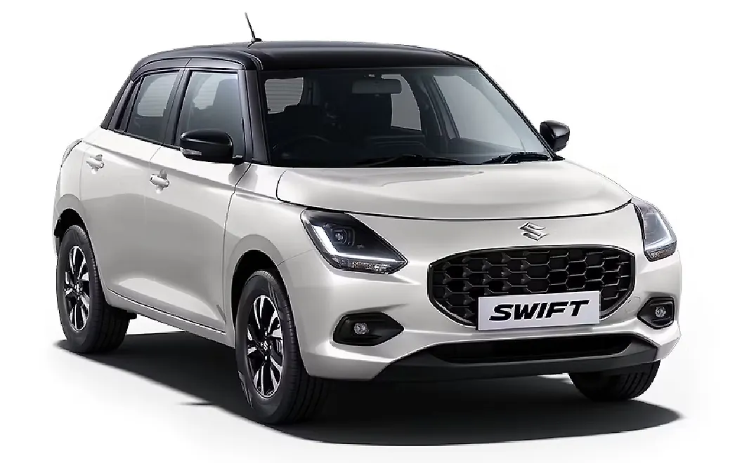 Maruti Suzuki Swift - Pearl Arctic White with Pearl Midnight Black Roof