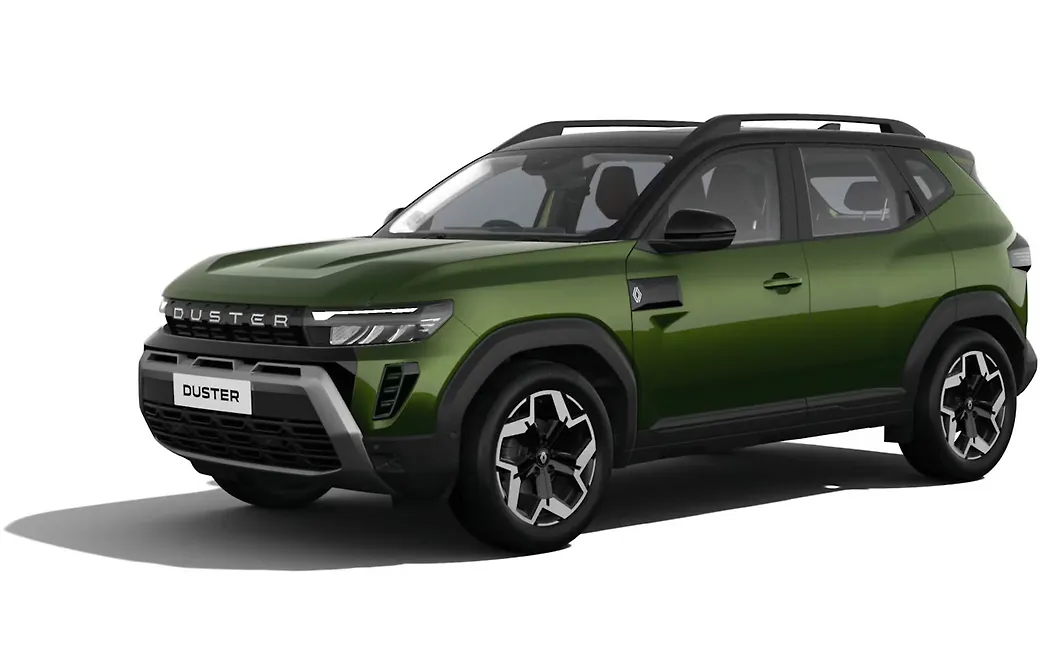 Renault Duster - Mountain Jade Green with Stealth Black Roof