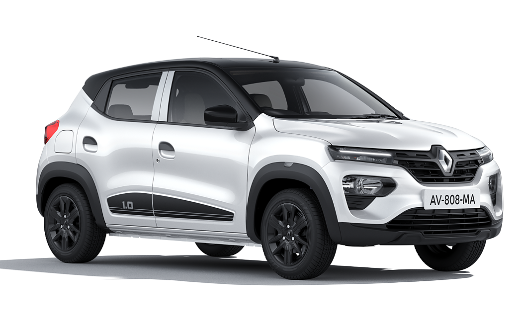 Renault Kwid - Pearl White with Mystery Black