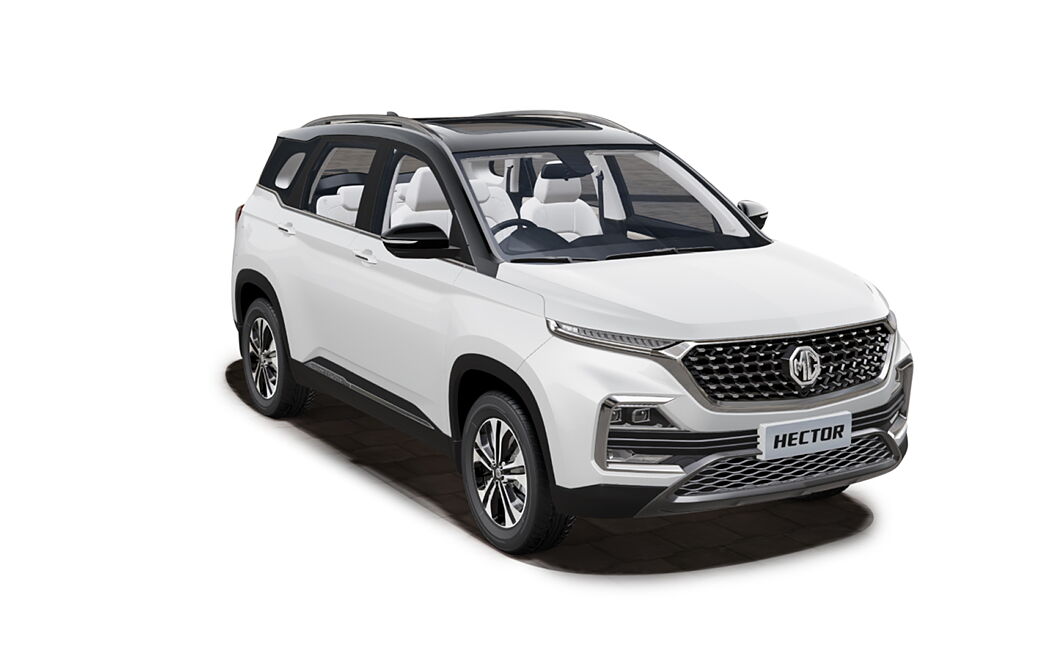 MG Hector 2021 - Candy White with Starry Black