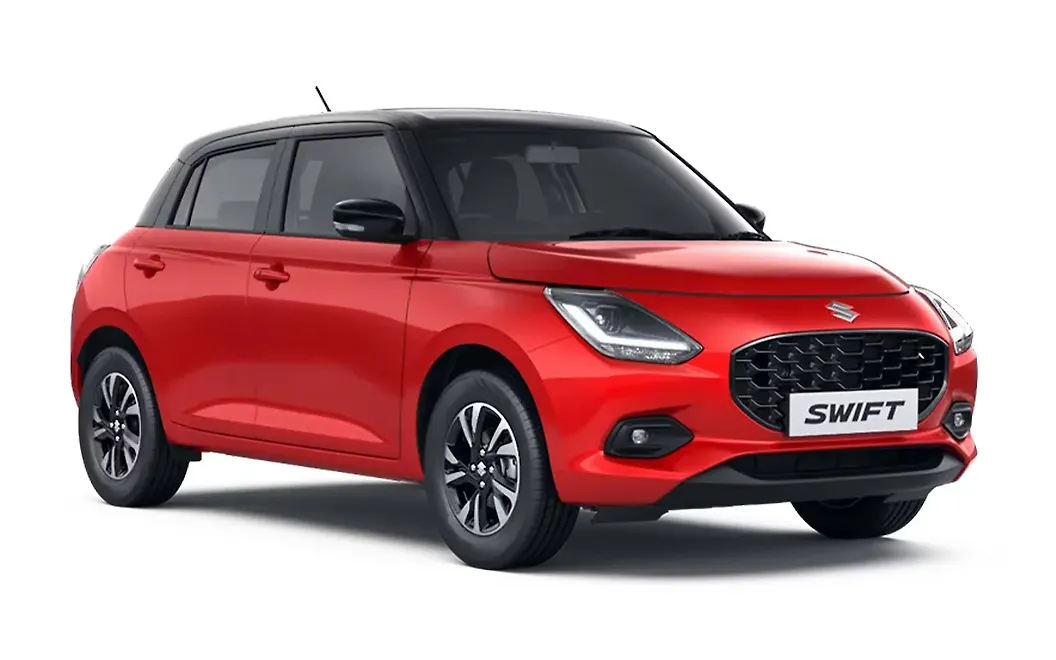 Maruti Suzuki Swift - Sizzling Red with Bluish Black Roof