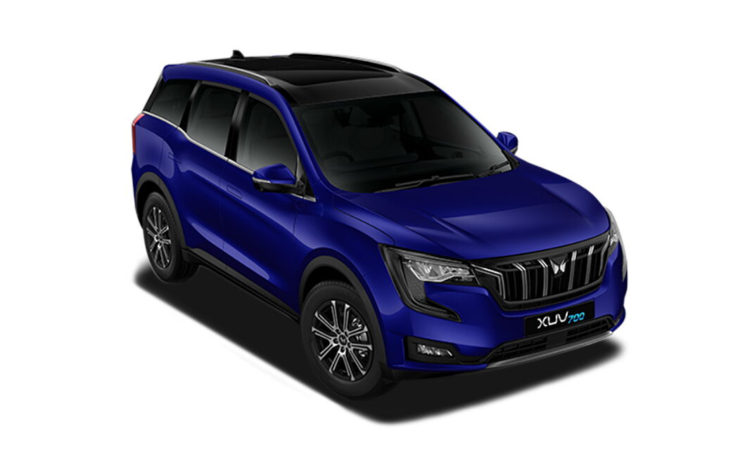 Mahindra XUV700 - Electric Blue with Black Roof